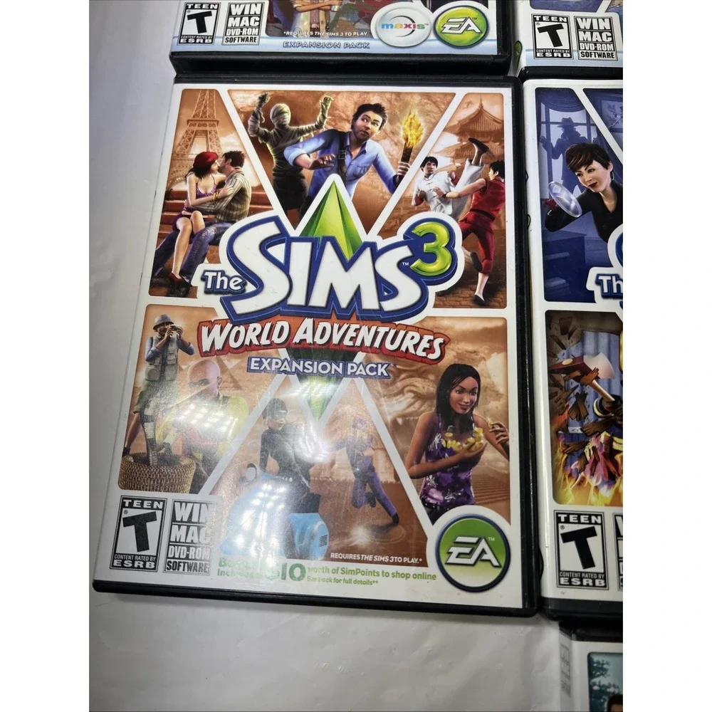 Lot Of 7 The Sims 3 Pc Cd ROM Computer Games